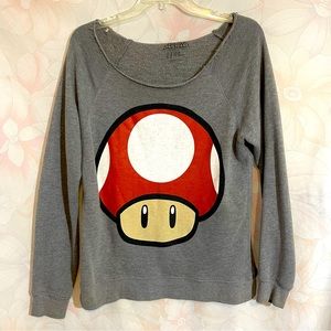 SUPER MARIO Mushroom (Toad) Person Sweatshirt M